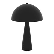 Cremini Table Lamp - Retro Metal Dome - Black