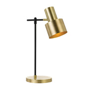 Croset Gold Metal Desk Lamp with Adjustable Light