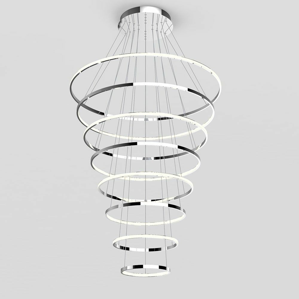 Crown 8 Ring LED Pendant Light
