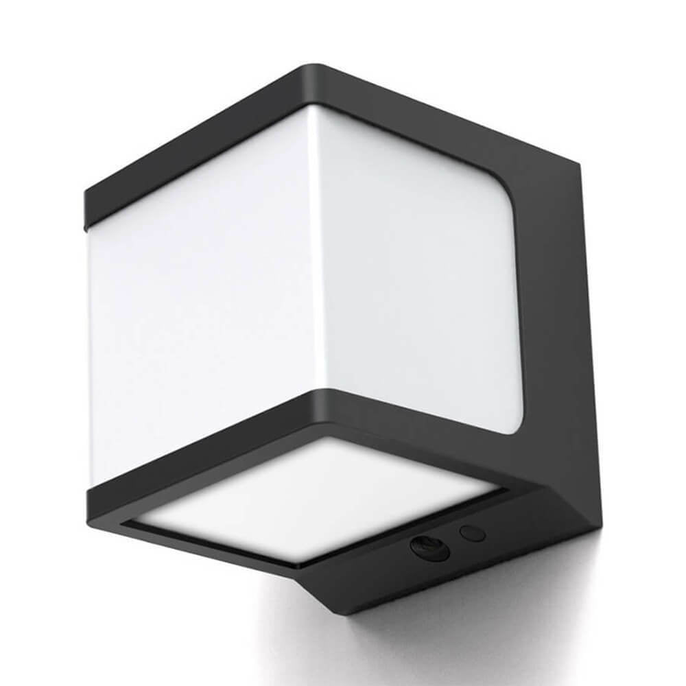 Cube 10W LED Solar Security Wall Light with Motion Sensor