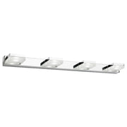 Cube 4 Light LED Chrome & Acrylic Vanity Light