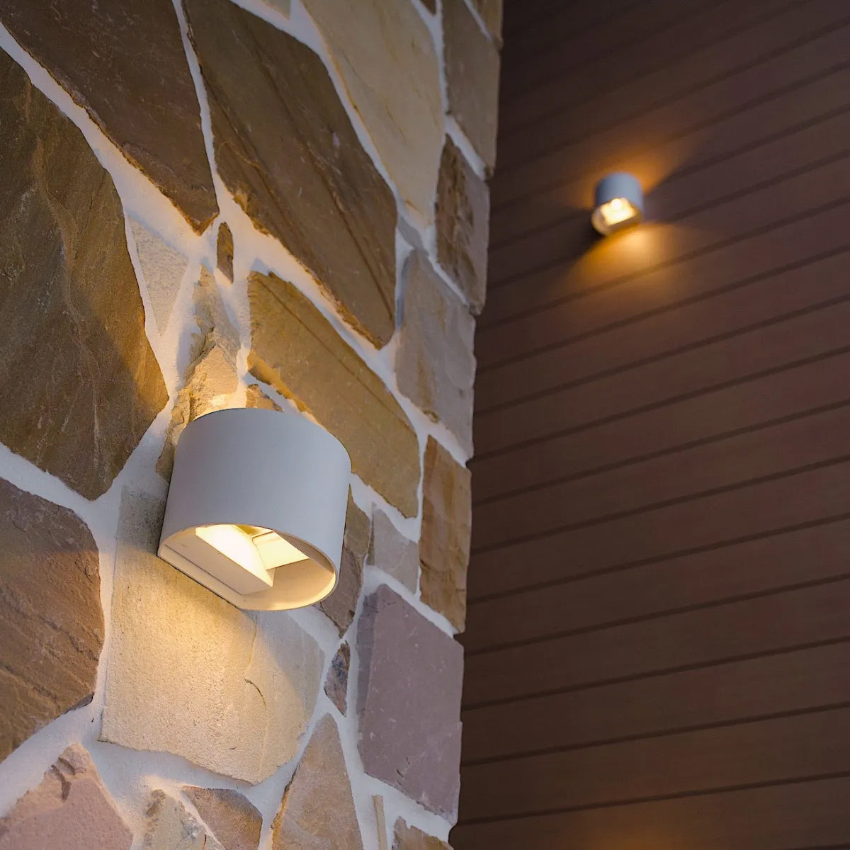 Curvos Up & Down Outdoor LED Wall Light Tri-Colour