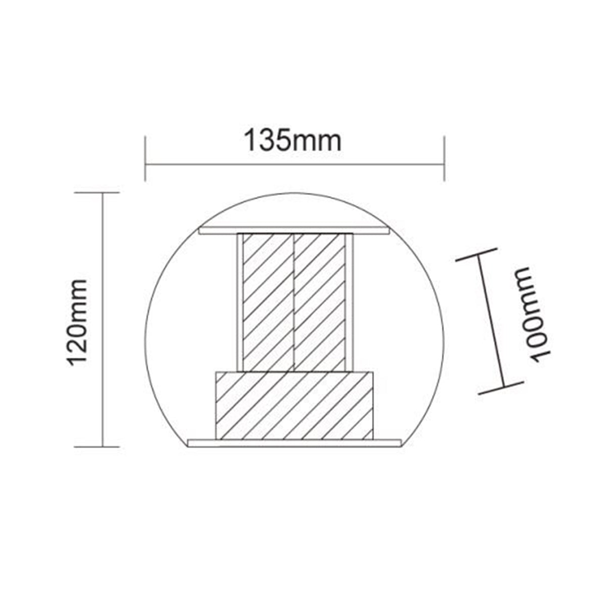 Curvos Up & Down Outdoor LED Wall Light Tri-Colour