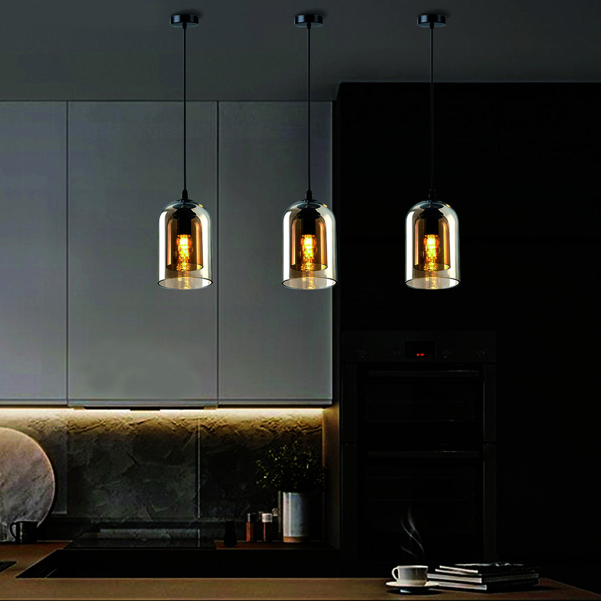 Cylindro Glass Pendant Light
