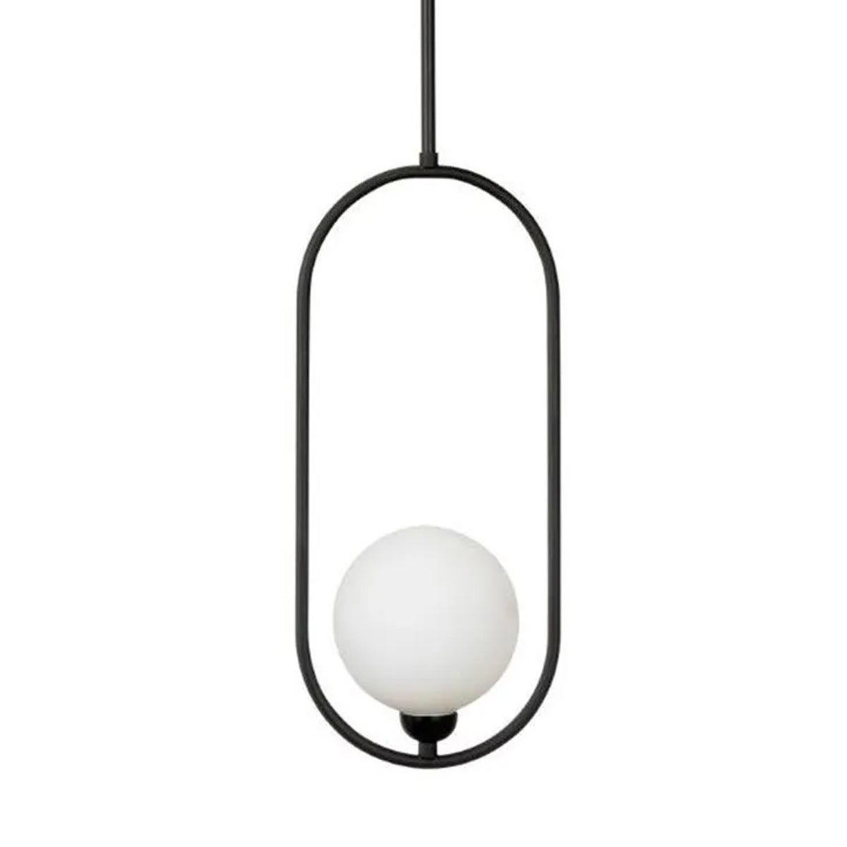 Dacaran Modern 1-Light Metal Oval Pendant – Opal