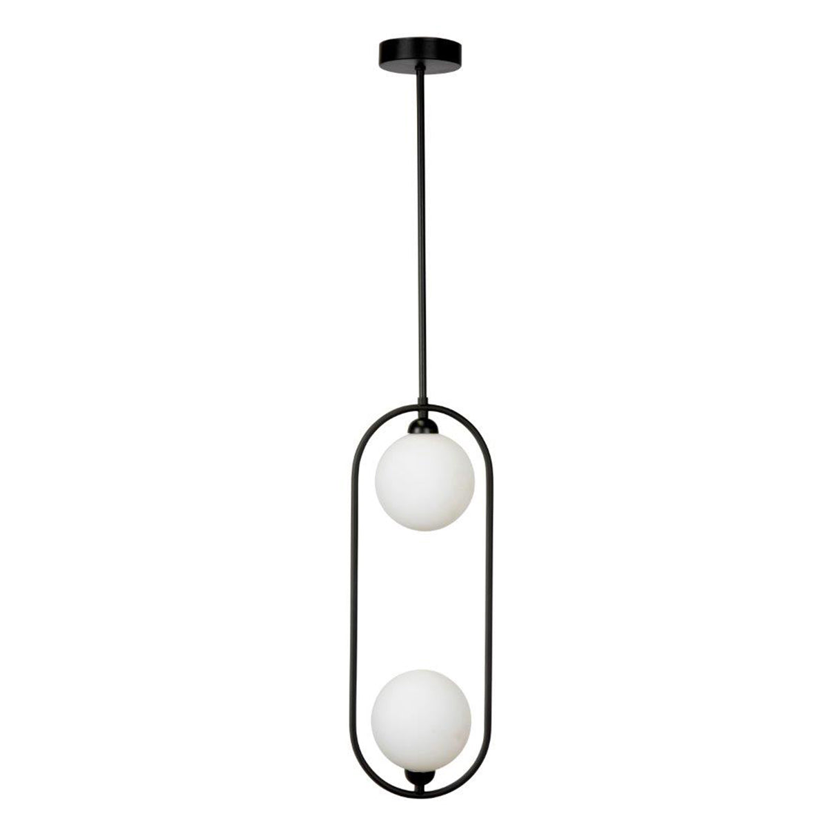 Dacaran Modern 2-Light Metal Oval Pendant – Opal