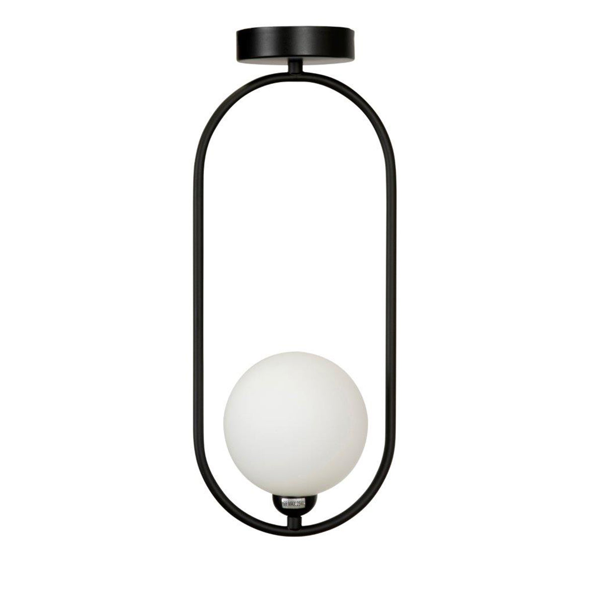 Dacaran Modern 1-Light Metal Oval CTC Pendant – Opal