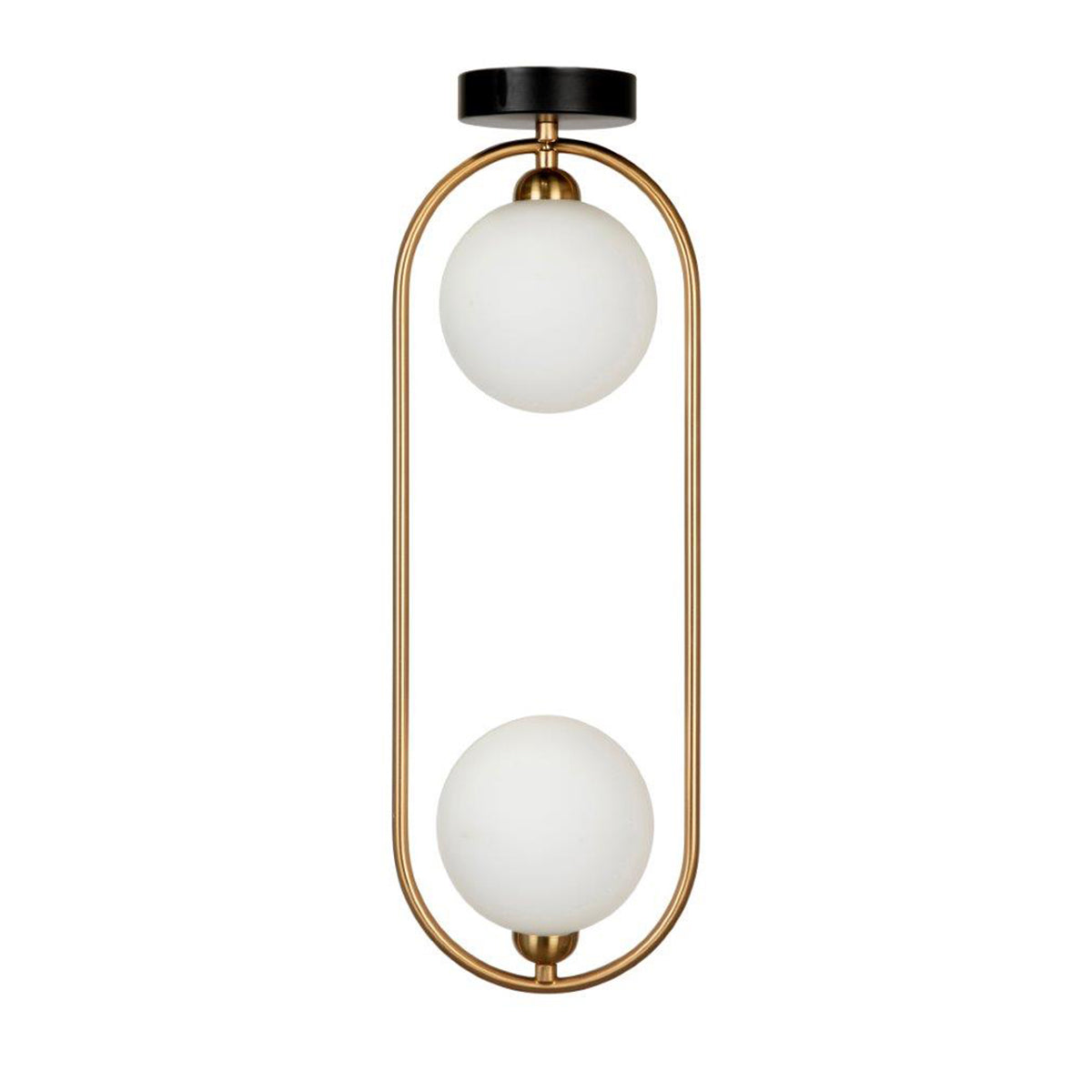 Dacaran Modern 2-Light Metal Oval CTC Pendant – Opal