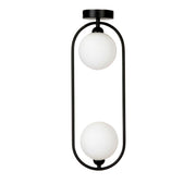 Dacaran Modern 2-Light Metal Oval CTC Pendant – Opal