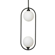 Dacaran Modern 2-Light Metal Oval Pendant – Opal
