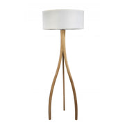 Danmark Sculpted Timber Floor Lamp