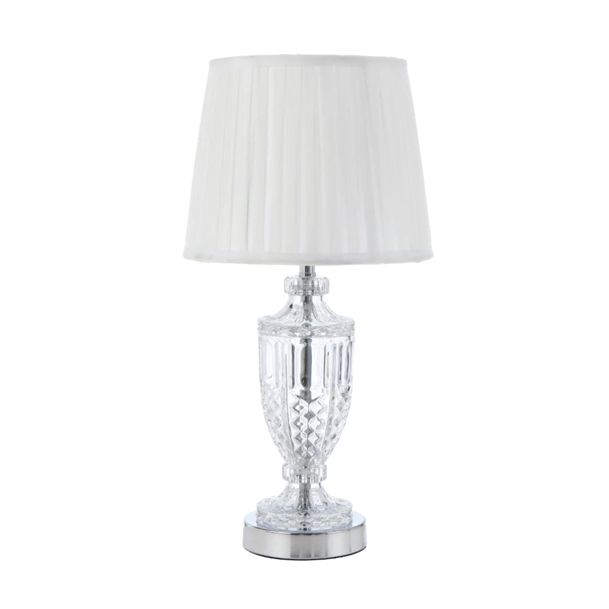 Debden Table Lamp with Pleated Fabric Shade