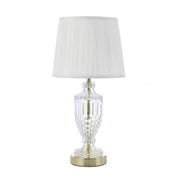 Debden Table Lamp with Pleated Fabric Shade