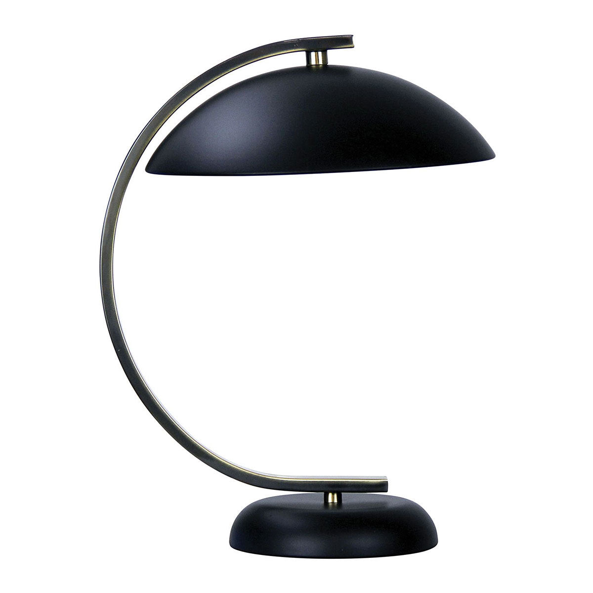 Deco Black & Antique Brass Table Lamp