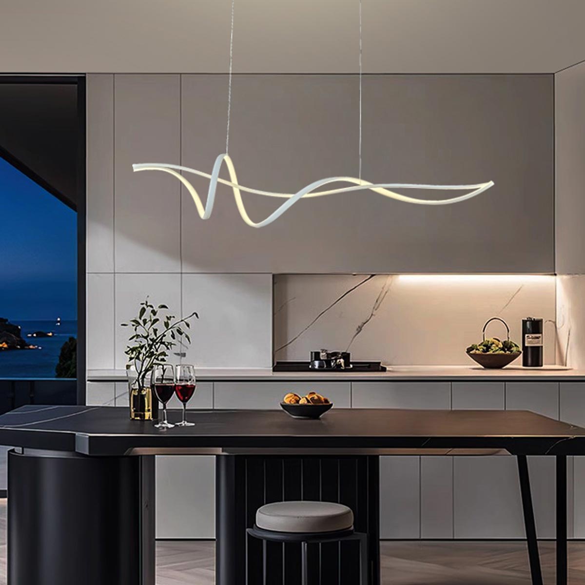 Bocchio Spiral Pendant Light 1200mm