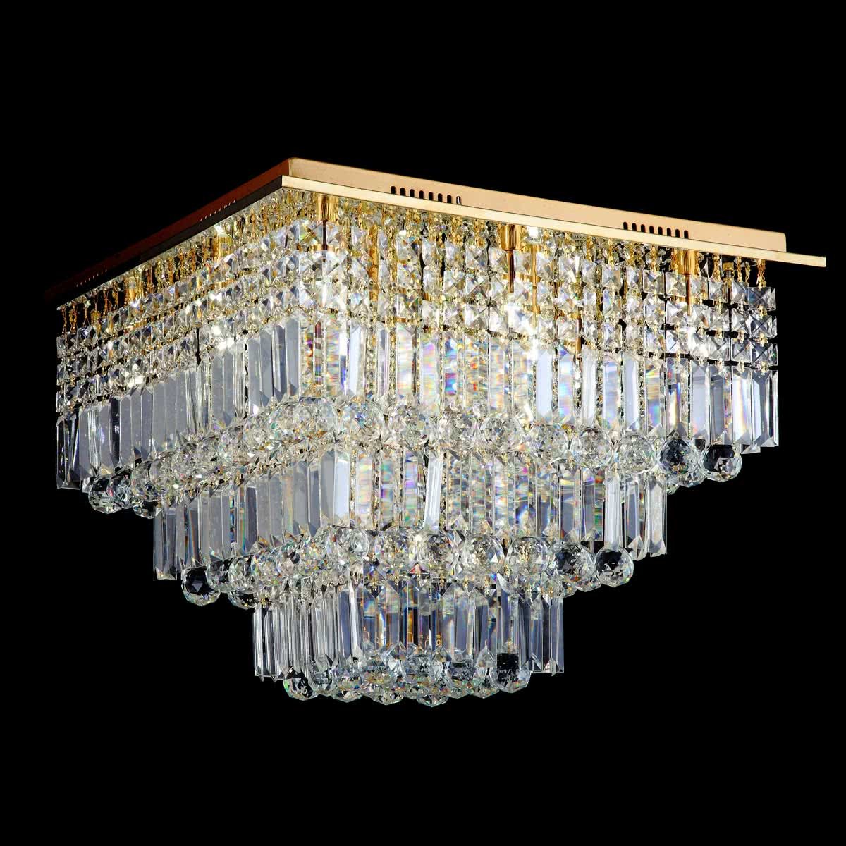 Delessi Dilatare LED 12 Light Gold Premium Crystal CTC Light
