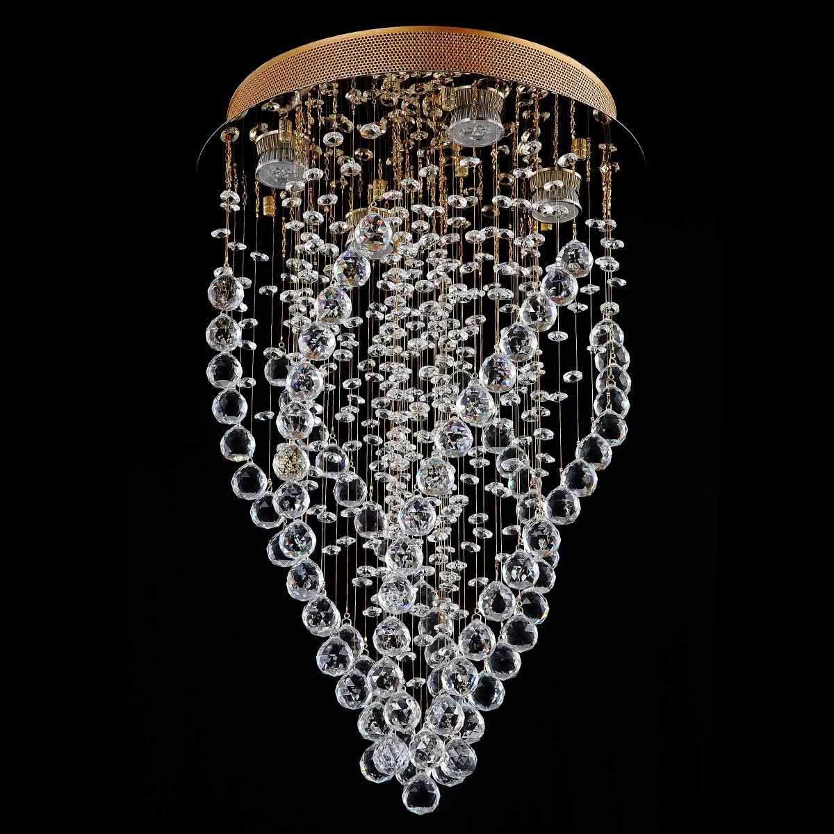 Delessi Forcollia 4 Light Gold Premium Crystal Light