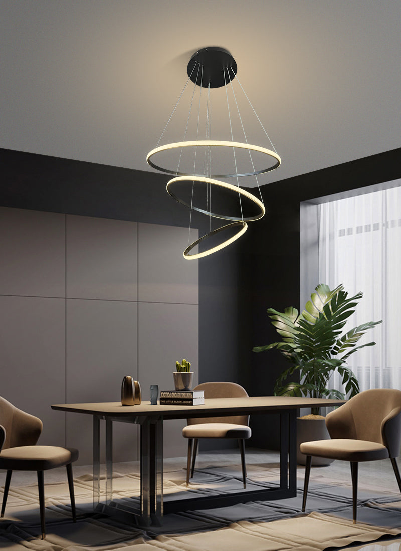 Marcello 3 Ring Pendant LED Light