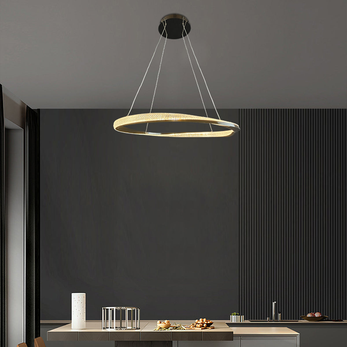 Saturno Single Ring LED Pendant Light