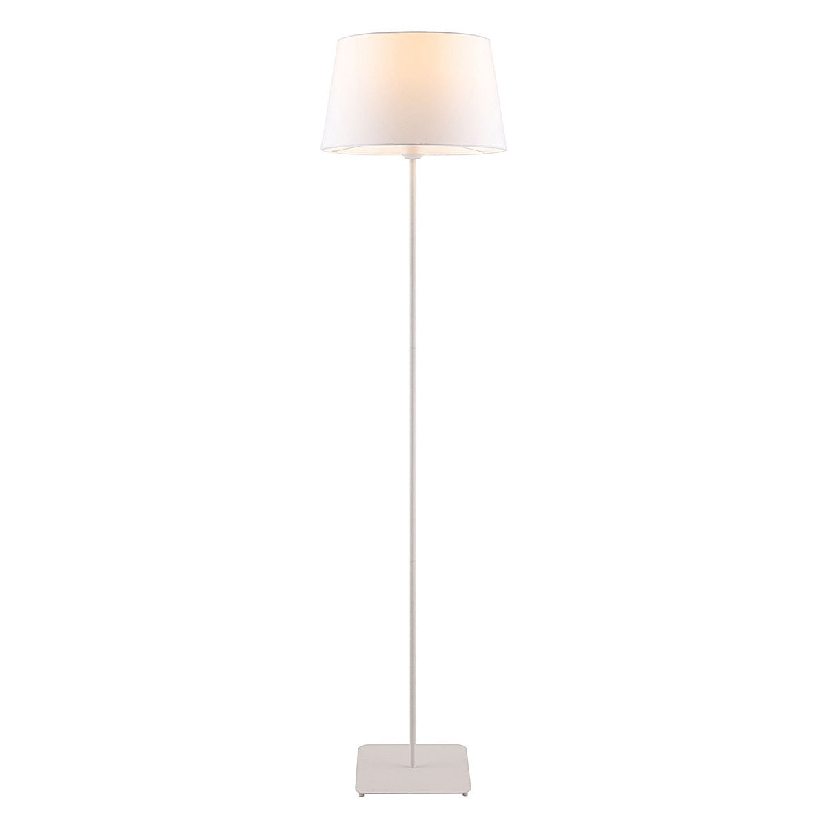 Devon Floor Lamp Modern Metal Frame with Fabric Shade