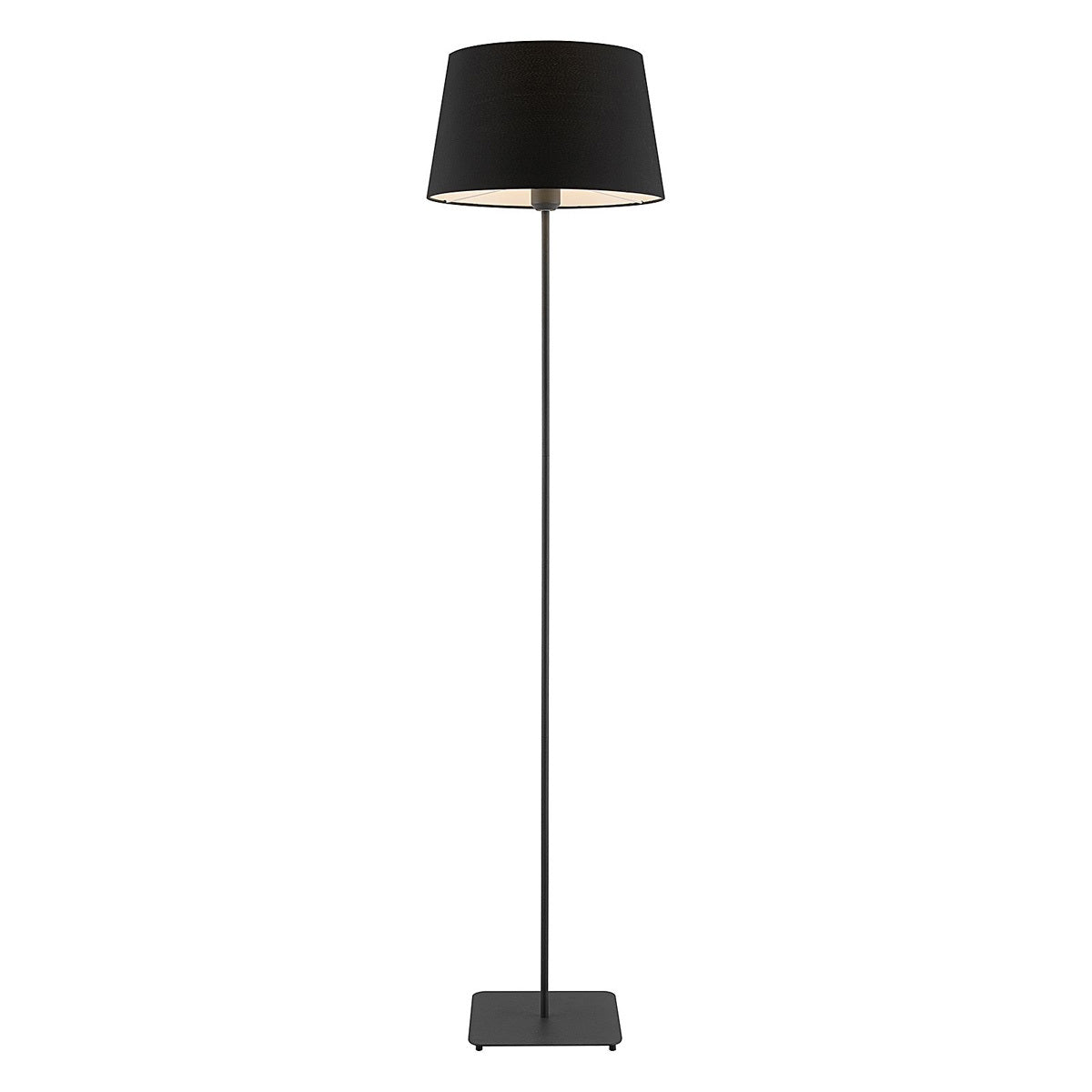 Devon Floor Lamp Modern Metal Frame with Fabric Shade