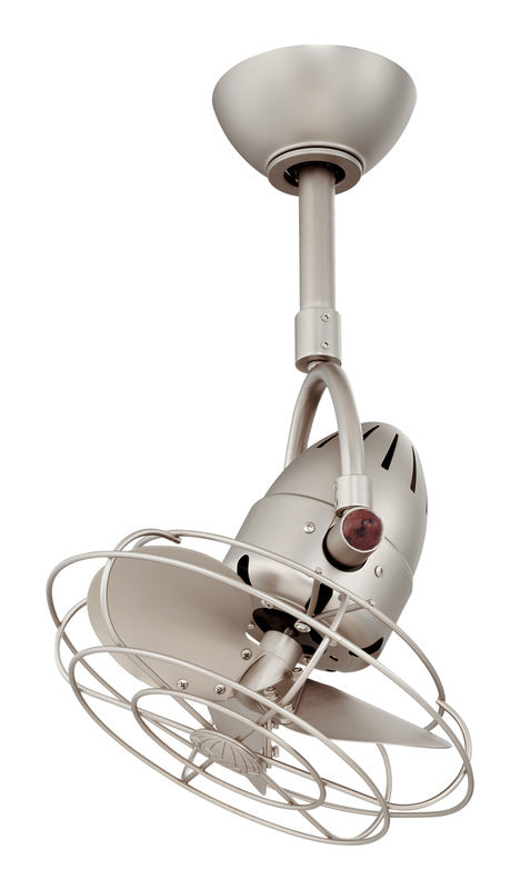 Diane 16" Oscillating DC Ceiling Fan - Brushed Nickel & Metal Blades