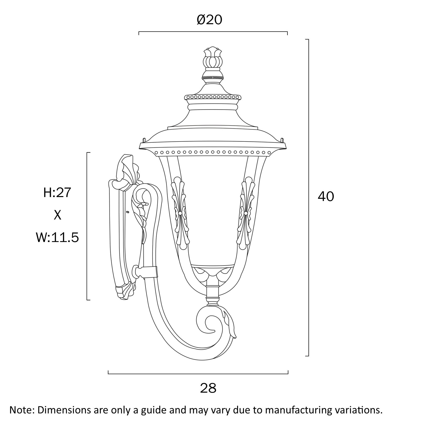 Ramiro Antique Coach Wall Light