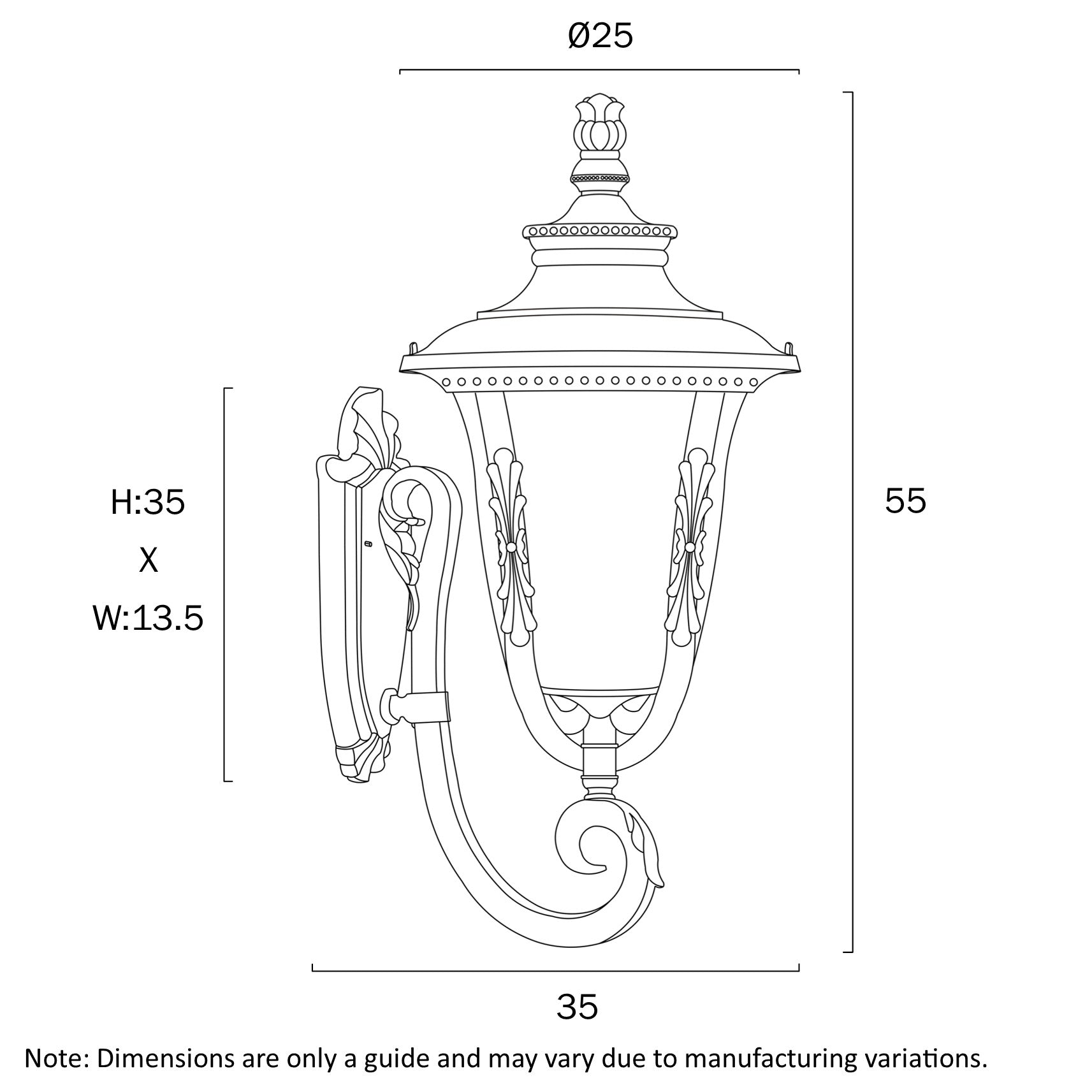 Ramiro Antique Coach Wall Light