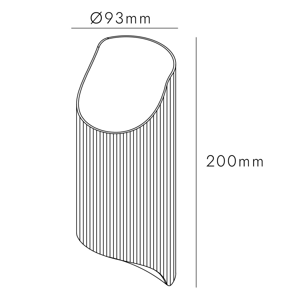Aqua Lira 200mm IP65 LED Up Down Wall Light
