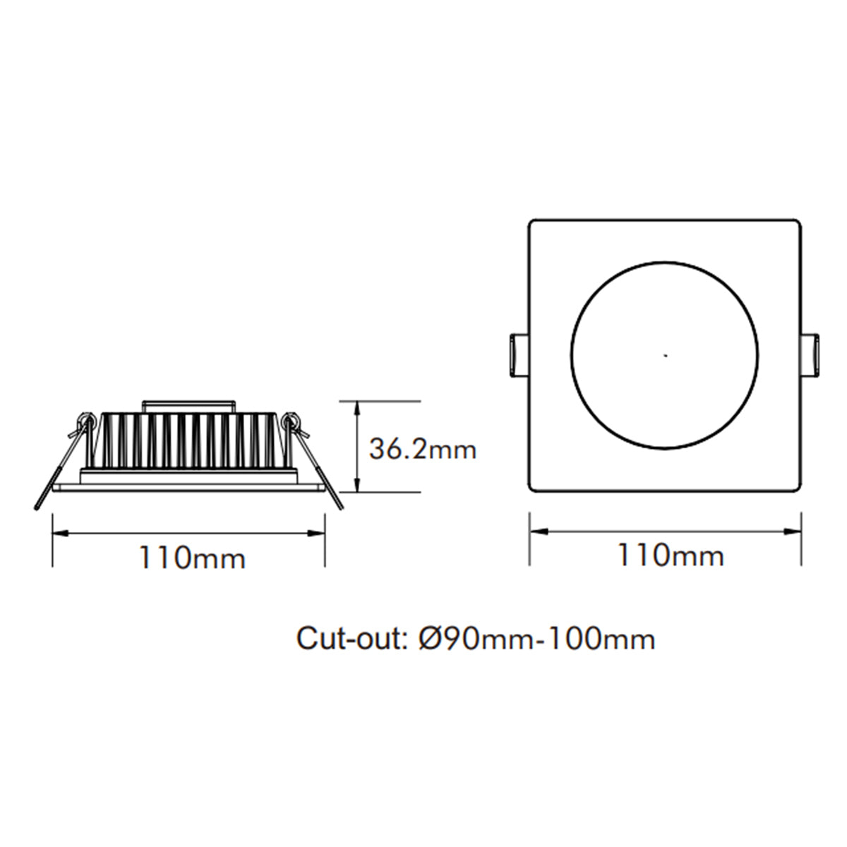 Lumina II Downlight 13W LED Dimmable Tri-Colour