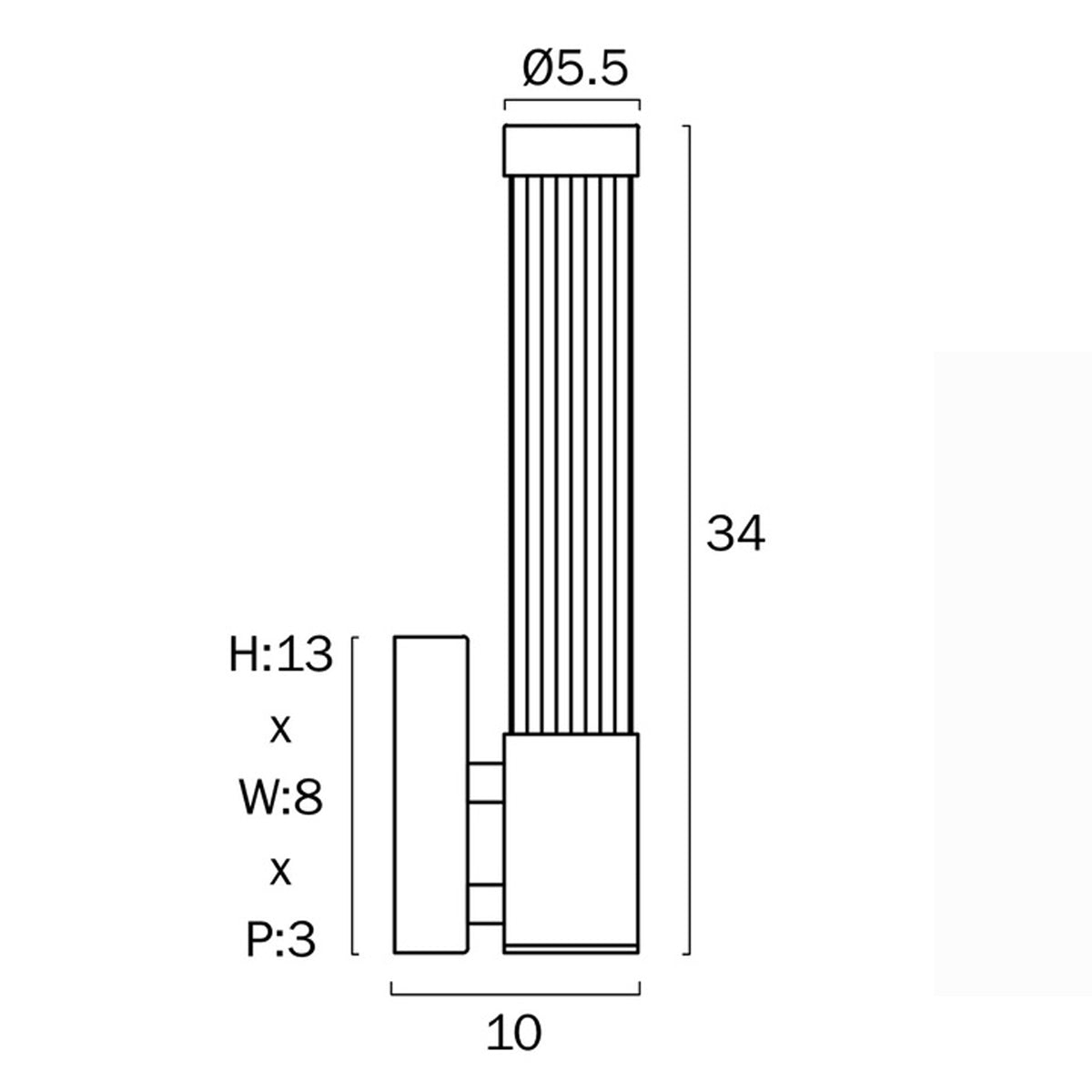 Bremen Single LED Vanity Wall Light
