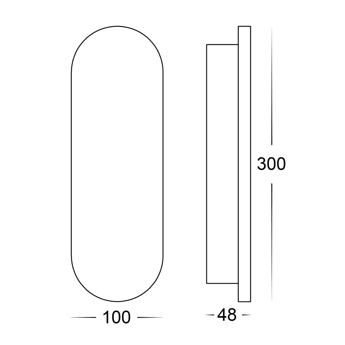 Barline 300mm LED Surface Mount Wall Light