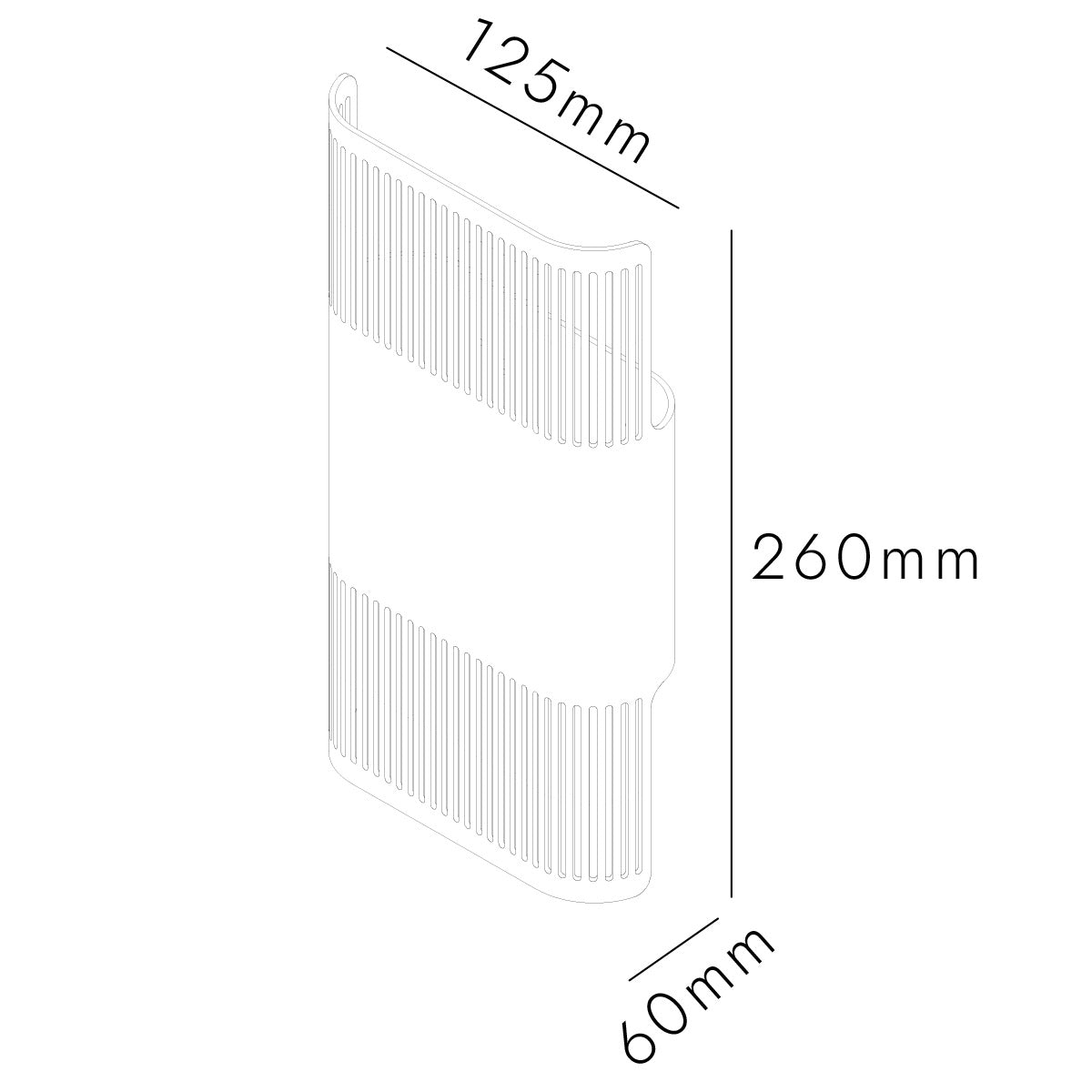 Vista Monte 260mm IP65 LED Up Down Wall Light