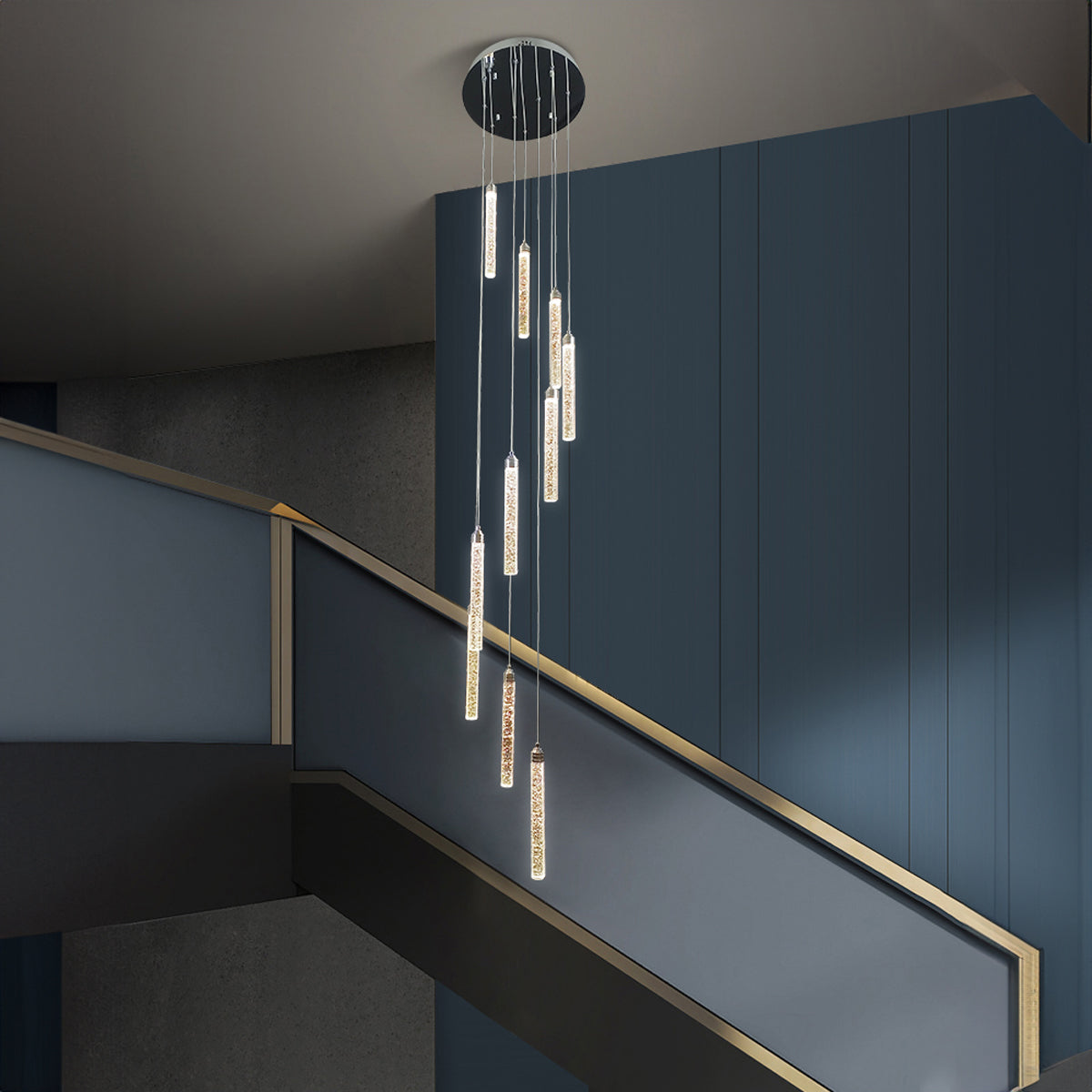 Spiral Pendant LED Light