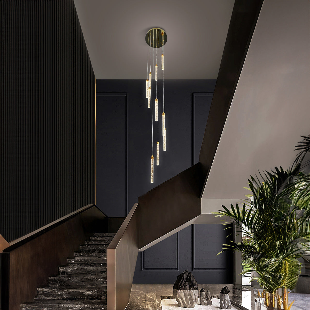 Spiral Pendant LED Light