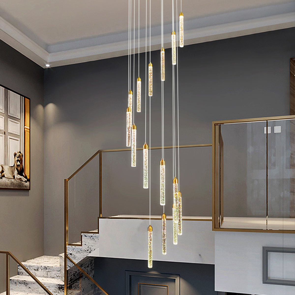 Spiral Pendant LED Light