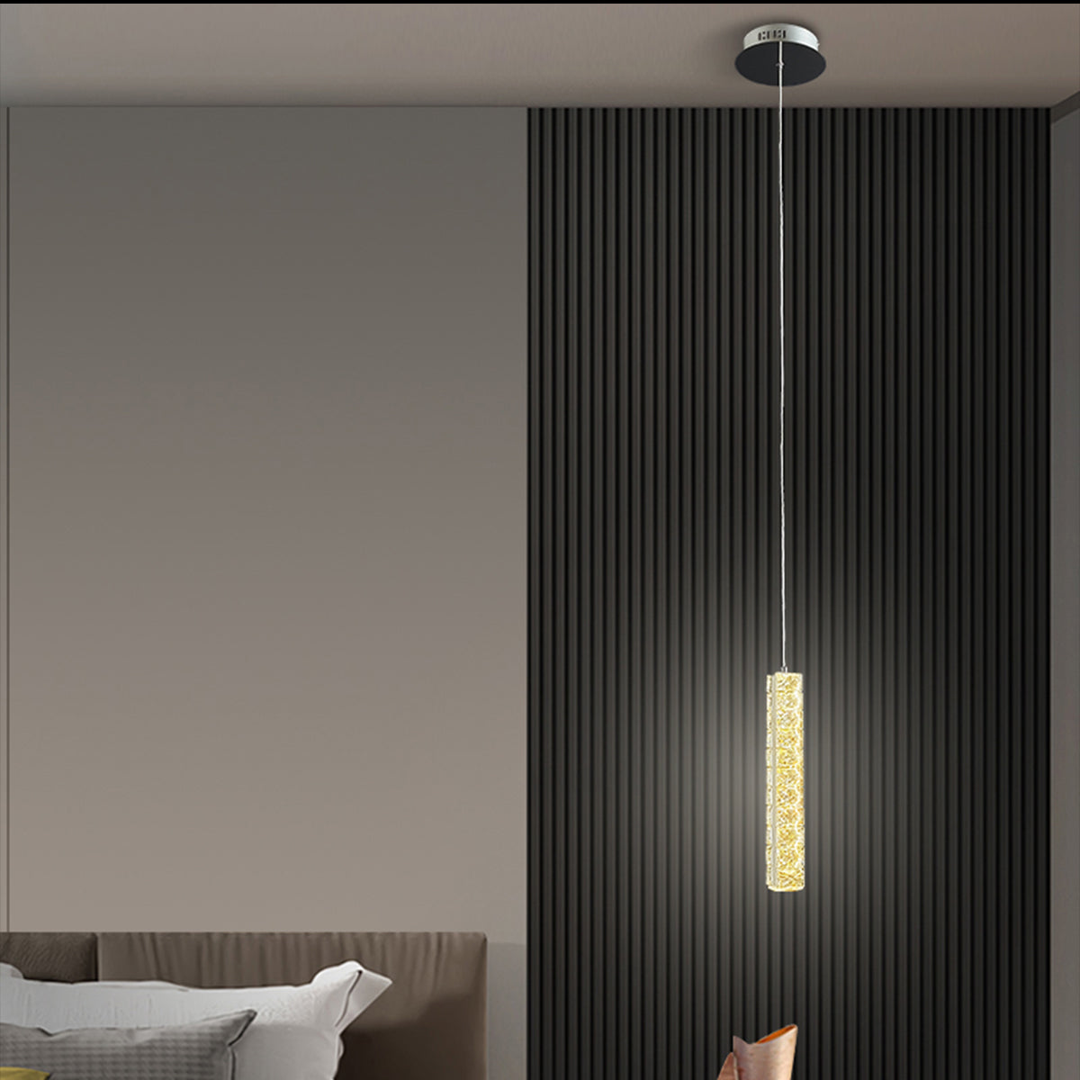 Trechizio Single LED Crystal Pendant Light