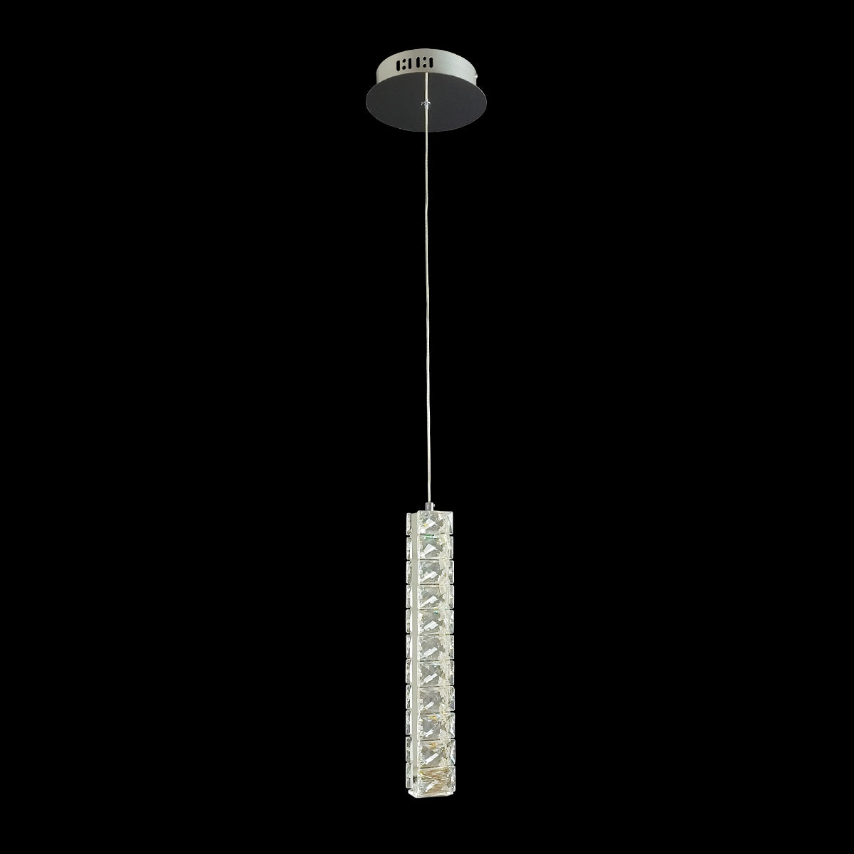 Trechizio Single LED Crystal Pendant Light