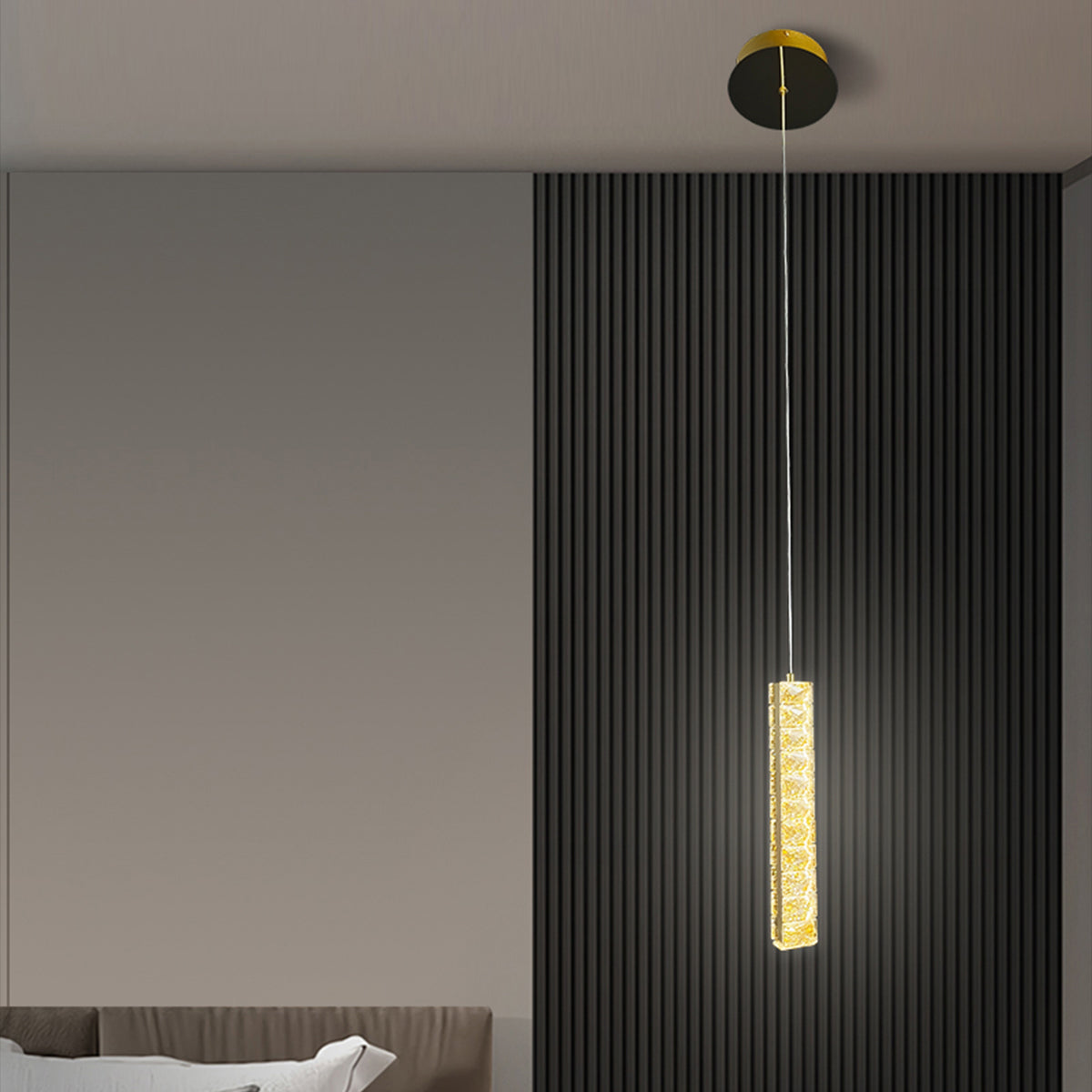 Trechizio Single LED Crystal Pendant Light