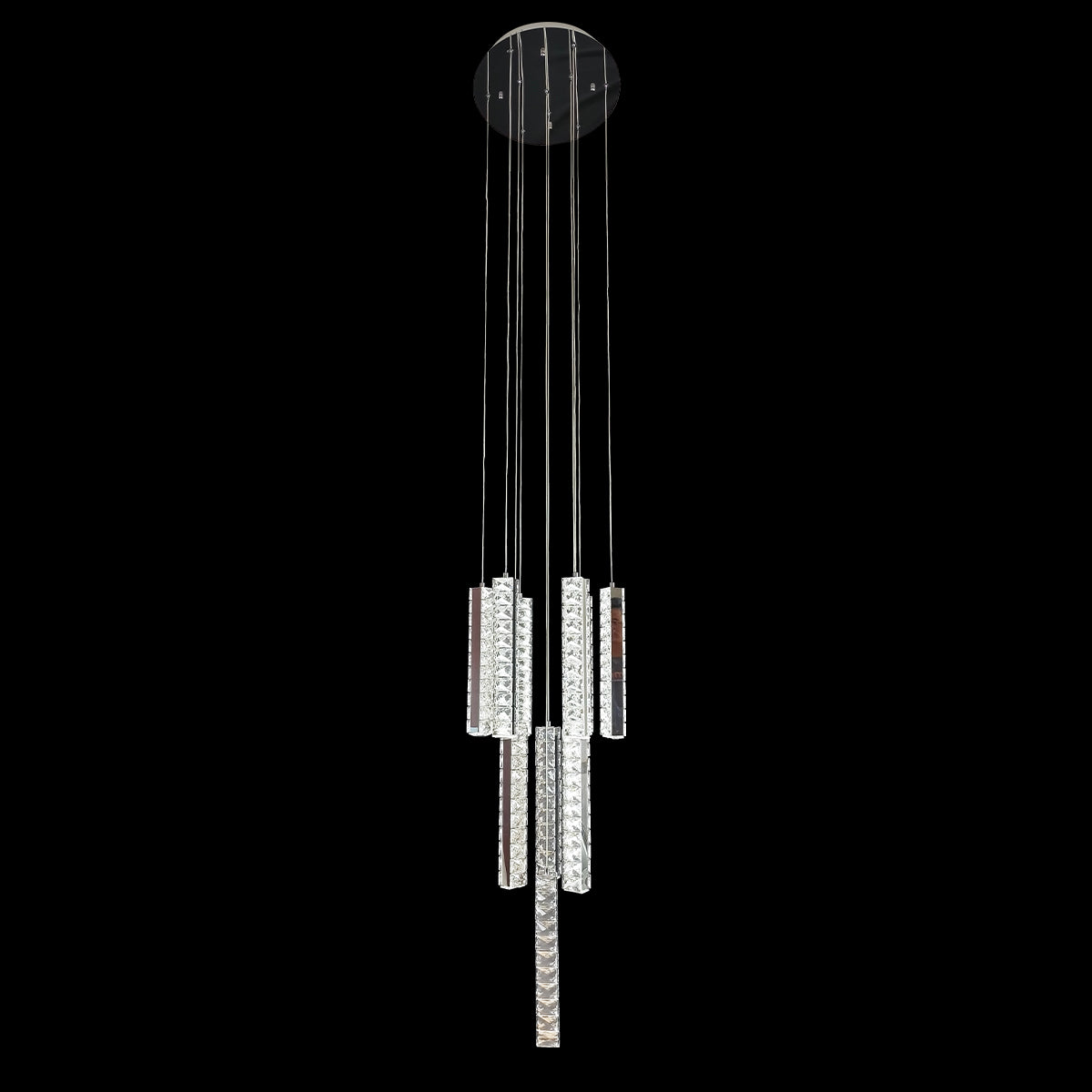 Trechizio LED Cluster Crystal Pendant Lights