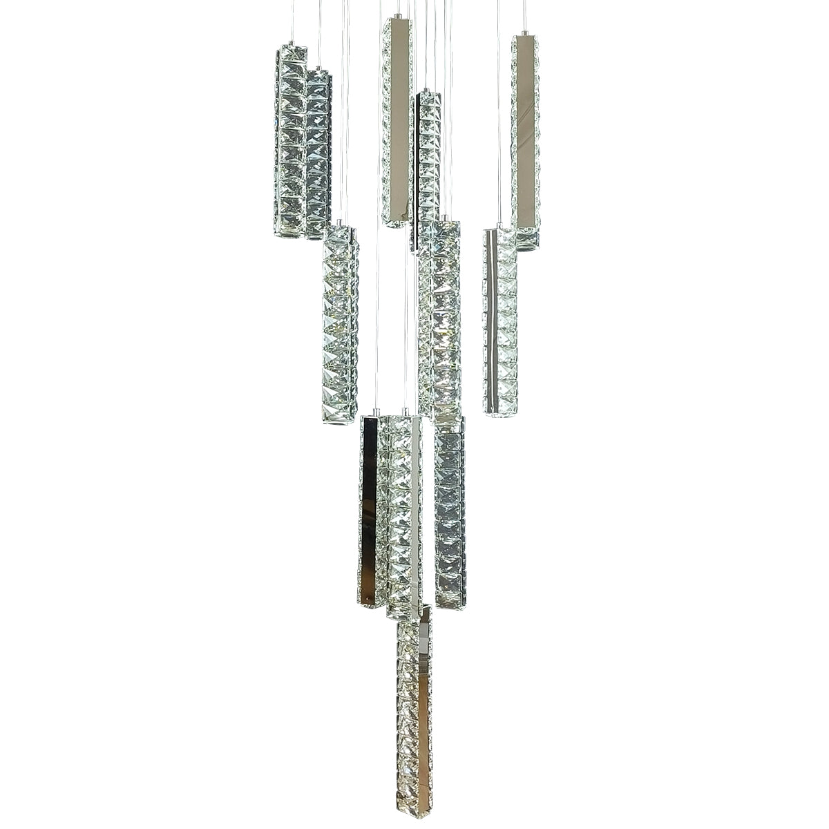 Trechizio LED Cluster Crystal Pendant Lights