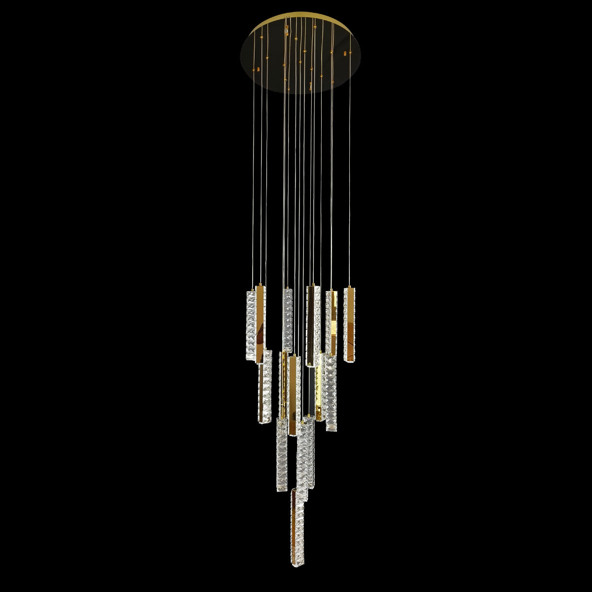 Trechizio LED Cluster Crystal Pendant Lights
