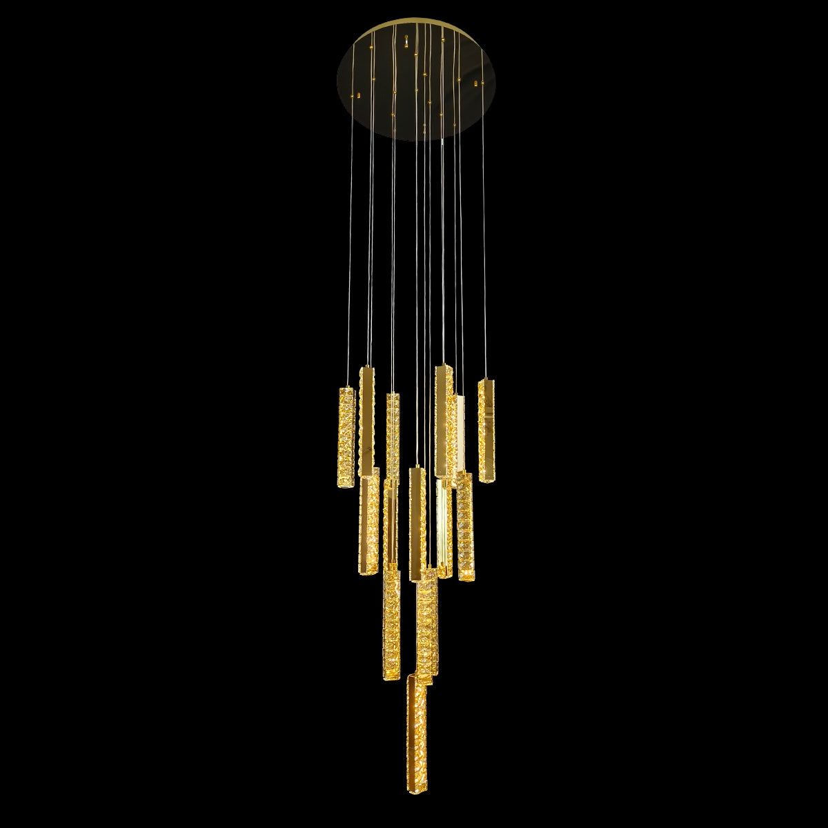 Trechizio LED Cluster Crystal Pendant Lights