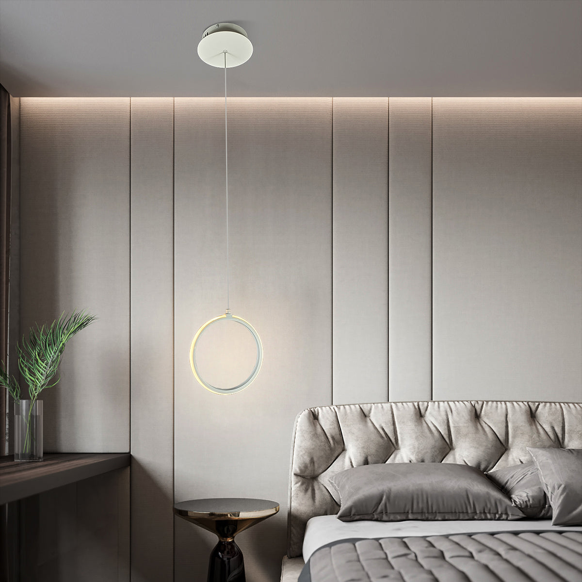 Bolla Single Ring Pendant Light