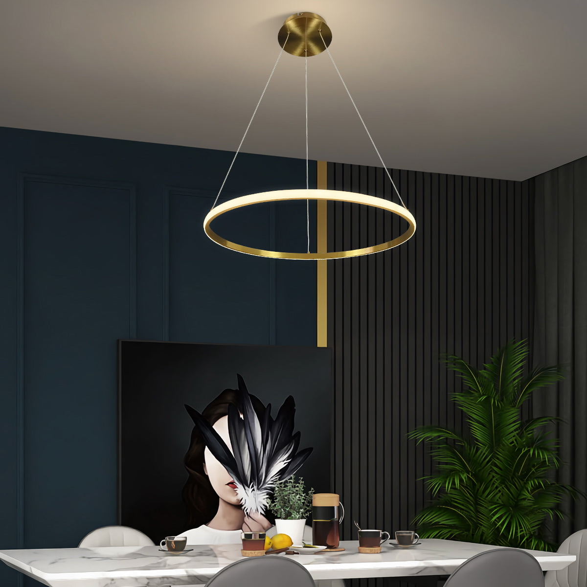 Marcello Small Ring Pendant LED Light