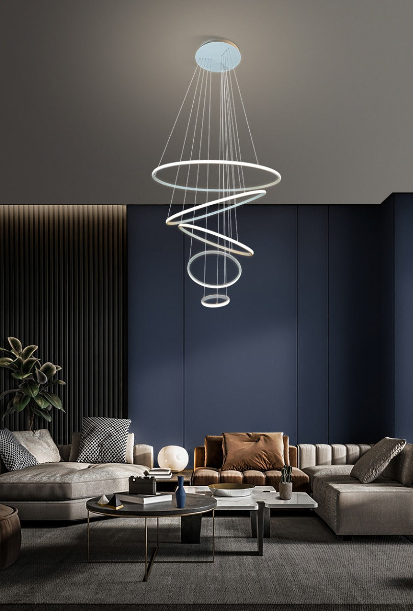 Marcello 5 Ring Pendant LED Light