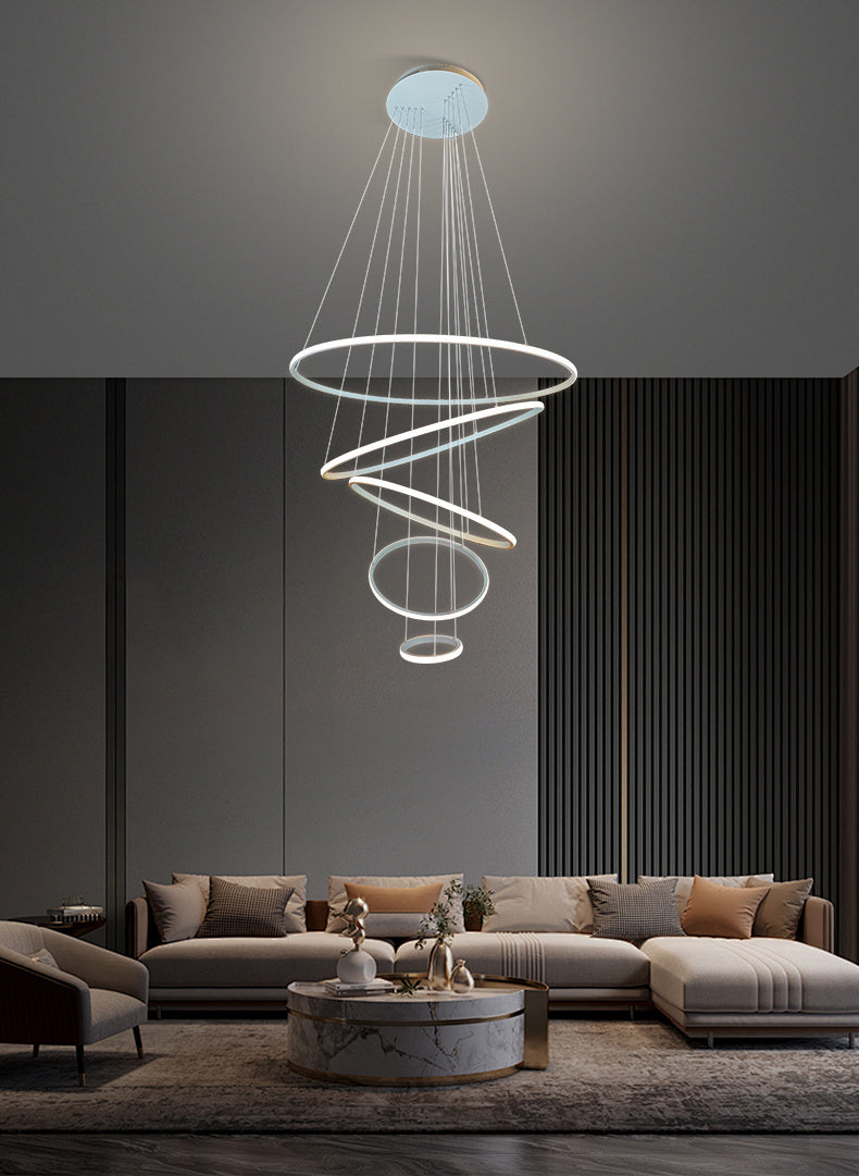 Marcello 5 Ring Pendant LED Light