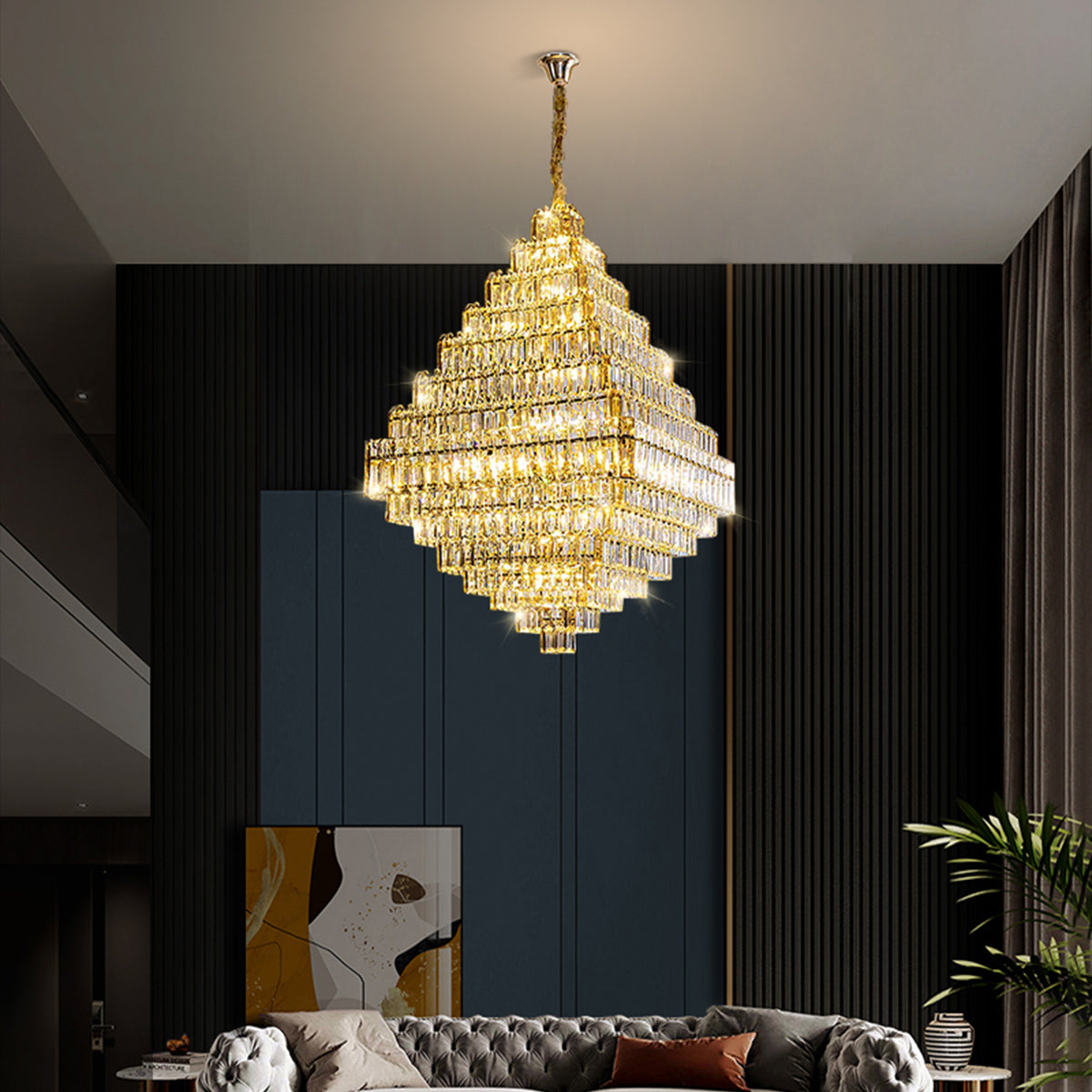 Milano Crystal Chandelier with 30 Lights