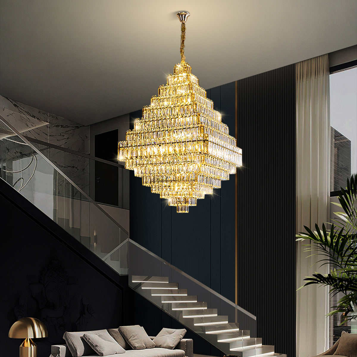 Milano Crystal Chandelier with 30 Lights