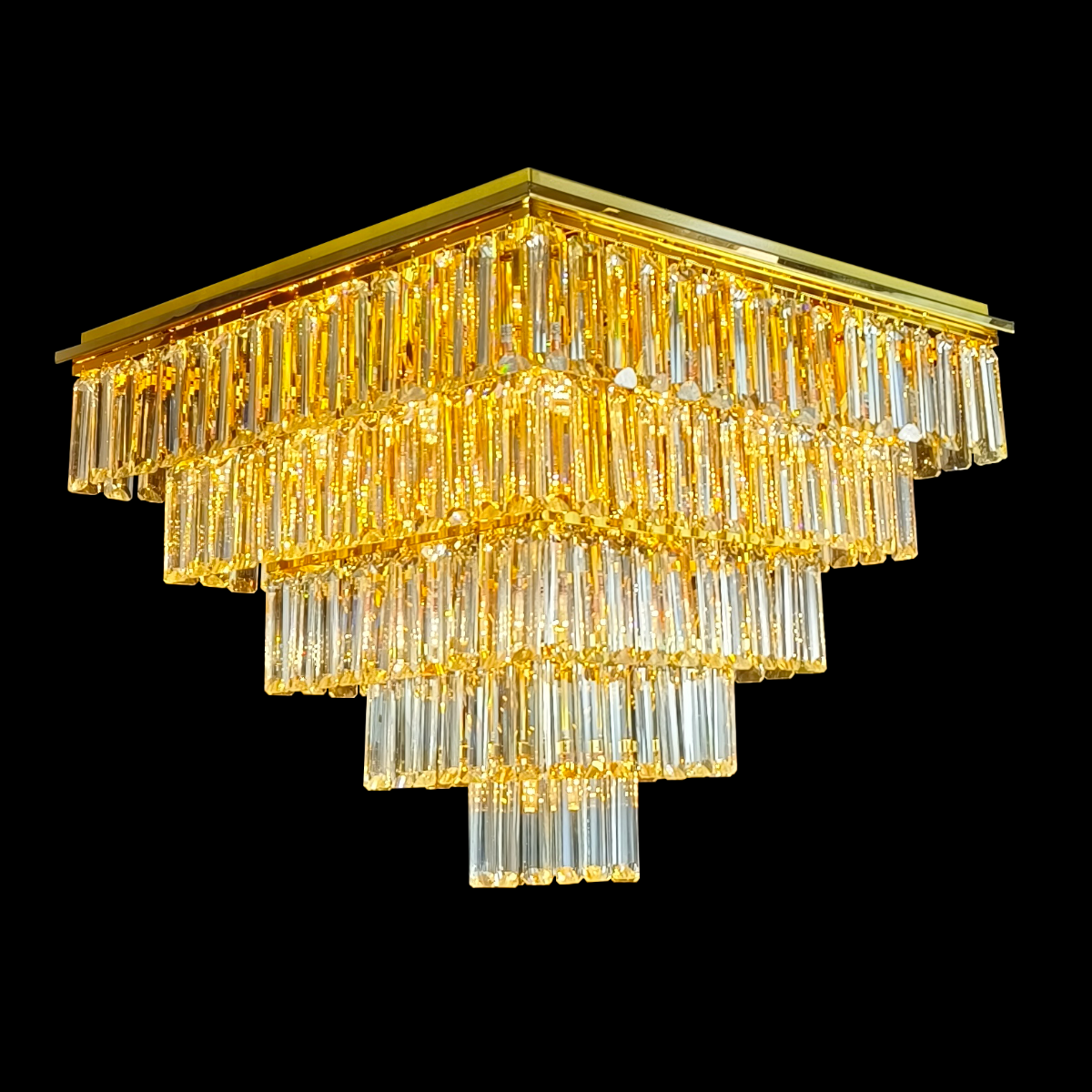 Milano Close to Ceiling Crystal Chandelier Light